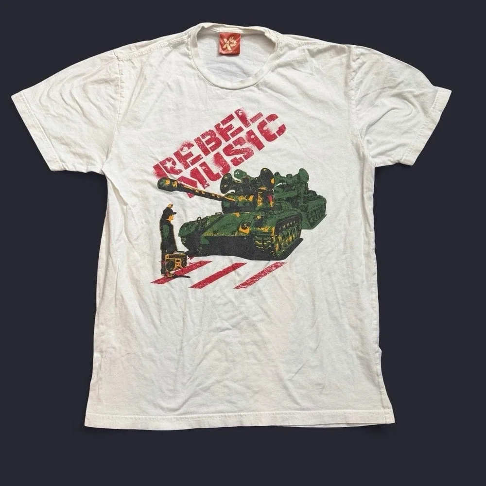 Exact Science Rebel Music T-Shirt Size Large Made In USA Skate Streetwear